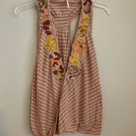 Free People Frida embroidered flower top - Picture 4 of 8